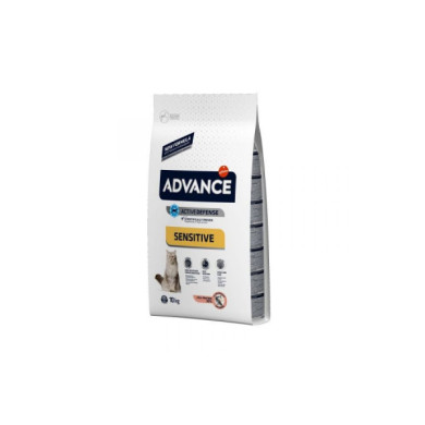 Ração Seca Advance Adult Sensitive Salmon & Rice Cat 10Kg