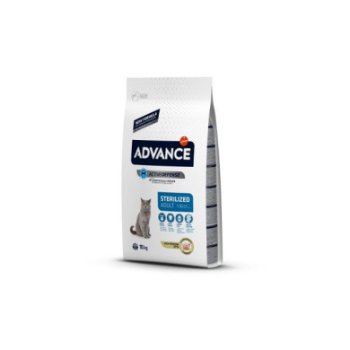 Ração Seca Advance Adult Sterilized Turkey & Barley Cat 10Kg
