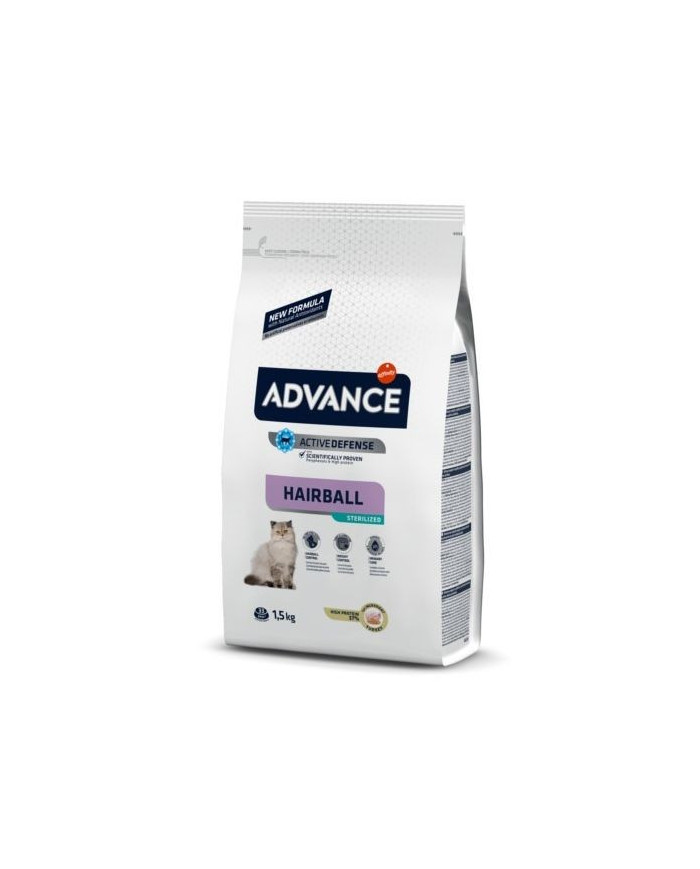 Ração Seca Advance Sterilized Hairball Turkey & Barley Cat 3Kg