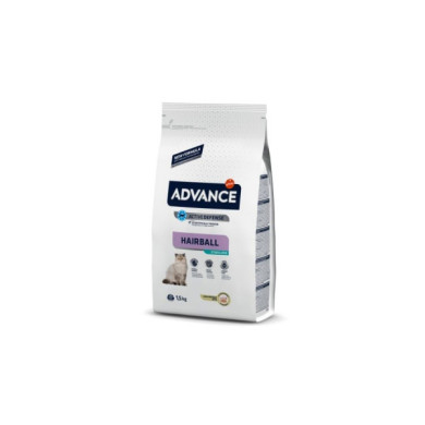 Ração Seca Advance Sterilized Hairball Turkey & Barley Cat 3Kg