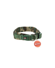 COLEIRA "PREMIUM" COM NEOPRENO (CAMUFLADO / VERDE CAÇA) CÃO M/L