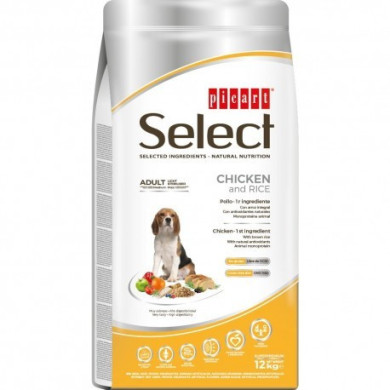 Ração Cão Picart Select Adult Light Sterilised 12 Kg