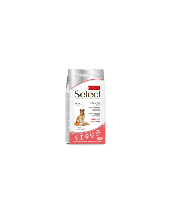 Ração Seca Picart Select Adult Sensitive Salmon & Rice 12Kg