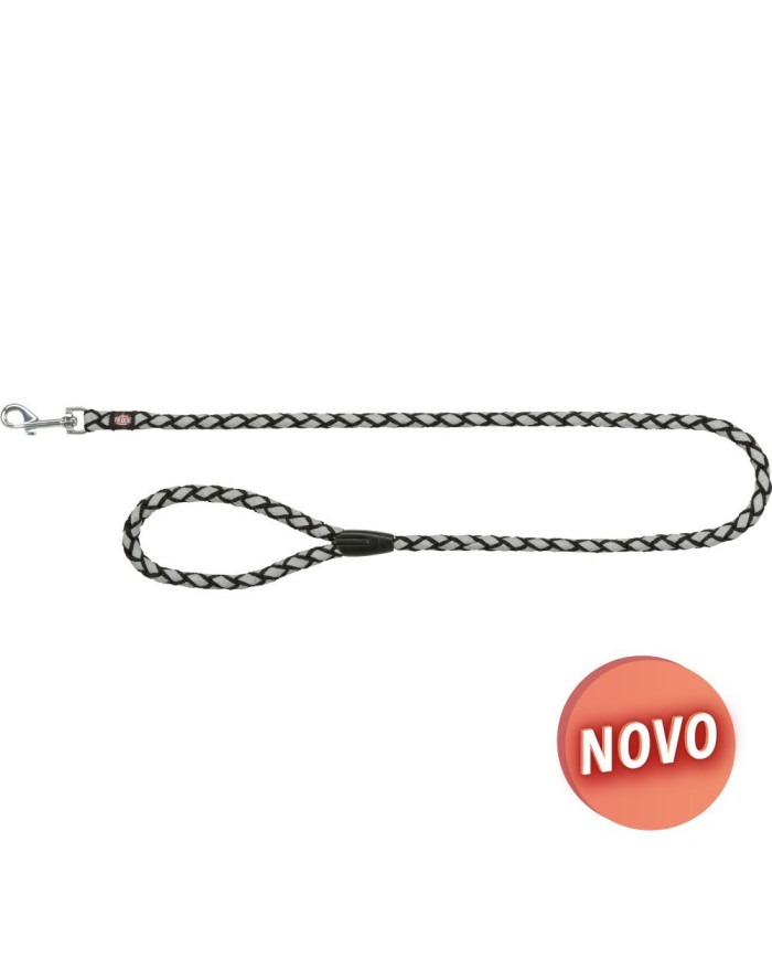 TRELA "CAVO REFLECT" (PRETO) PARA CÃES - S/M