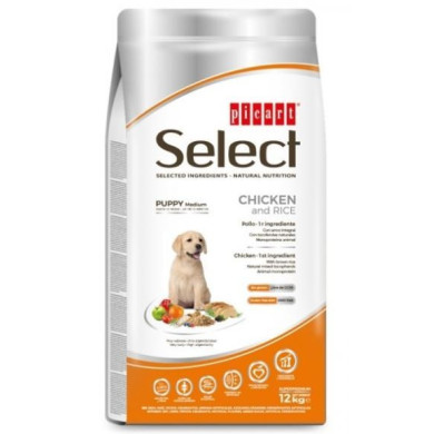 Picart Select Cão Puppy Medium - Frango E Arroz 3KG