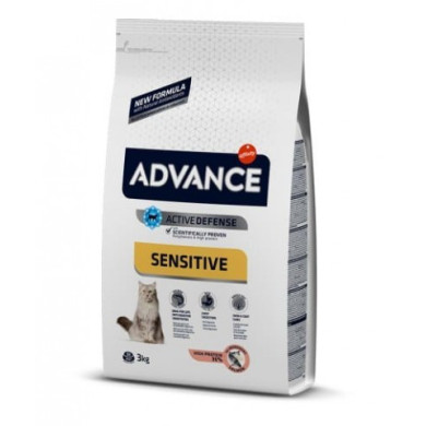 Ração Seca Advance Adult Sensitive Salmon & Rice Cat 3Kg