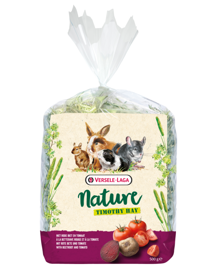 Feno de Timothy enriquecido com beterraba e tomate 500gr