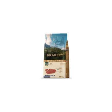 BRAVERY Cão Adulto Raça Pequena Porco Ibérico 2Kgs