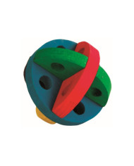 BOLA EM MADEIRA P/ SNACKS (ROEDORES)