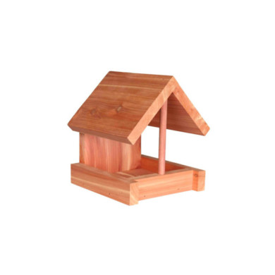 COMEDOURO EM MADEIRA DE CEDRO PARA PENDURAR