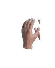 Luvas Descartáveis Vinil Sem Pó Tamanho L 100 Unidades