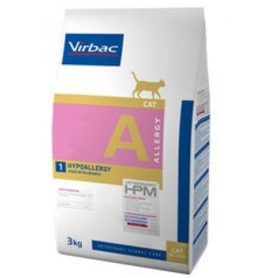 Virbac HPM Dietetic Cat - Alergia A1 Insect - 3 kg