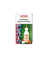 Beaphar Conjunto Nutricional (Biberão + 4 tetinhas + Escovilhão peq.)