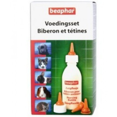 Beaphar Conjunto Nutricional (Biberão + 4 tetinhas + Escovilhão peq.)