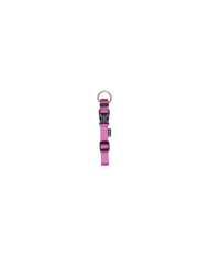 Coleira Nylon Lisa Fuscia S 10mm 22-30cm