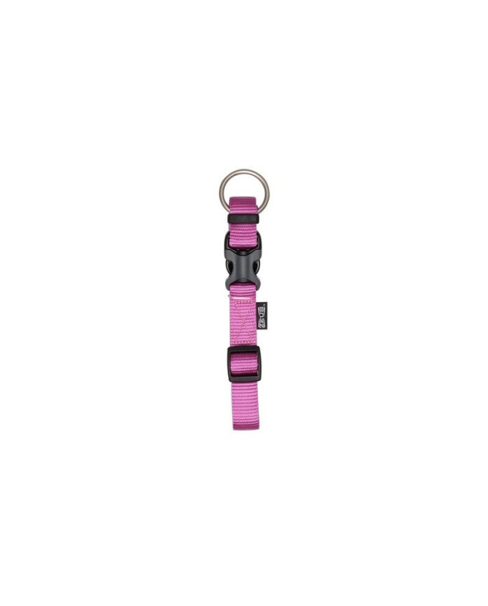 Coleira Nylon Lisa Fuscia XL 25mm 42-65cm