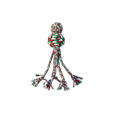Brinquedo KONG Holiday Wubba Weaves W/Rope - Large
