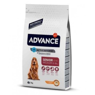 Ração Seca Advance Medium Senior 7+ Chicken & Rice 3Kg