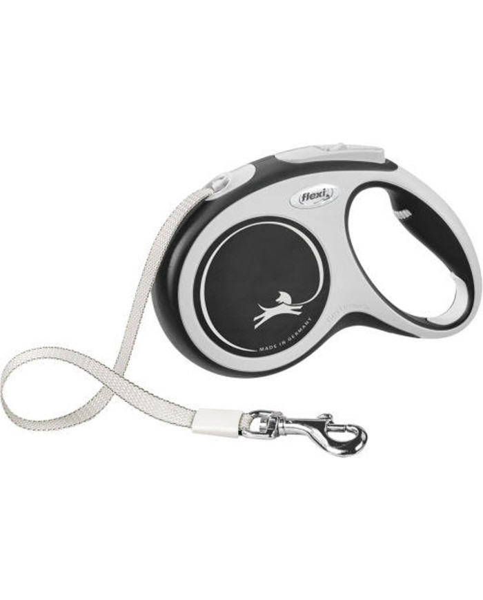 Flexi Trela em fita Comfort M 5m PRETA