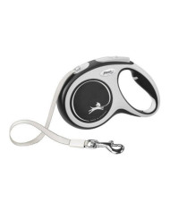 Flexi Trela em fita Comfort M 5m PRETA