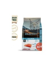 BRAVERY SALMON ADULT CAT (GRAIN FREE)  7kgs