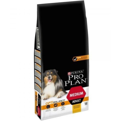 Ração Seca Purina Pro Plan Adult Medium OptiHealth Chicken Dog 14Kg