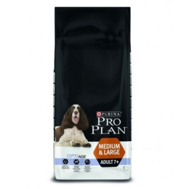 Ração Seca Purina Pro Plan Adult 7+ Medium & Large OPTIAge Chicken Dog 14Kg