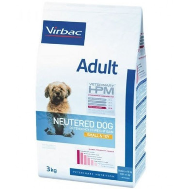 Ração Seca Virbac Vet Hpm Adult Neutered Small & Toy Dog 3Kg