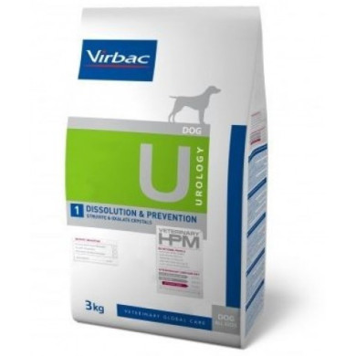 Ração Seca Virbac Vet Hpm Adult Diets U1 Urology Dissolution & Prevention 3Kg