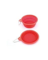 Gamela p/viagem 250ml vermelho