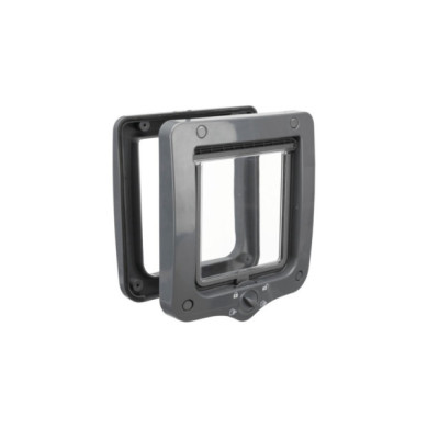 PORTA TRIXIE 4 FUNÇÕES PARA GATO (20x22cm) (CINZENTO)