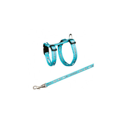 Trela + peitoral ajust. p/coelho pequeno