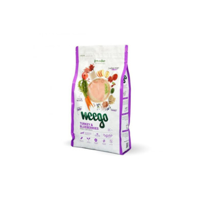 Weego Ração cão Senior, Light Peru e Mirtilos 12Kg