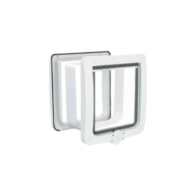 PORTA TRIXIE 4 FUNÇÕES COM TÚNEL PARA GATO 20x22CM (BRANCO)