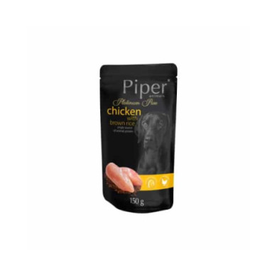 Ração Húmida p/Cães Piper Platinium Pure Frango & Arroz Integral 150g