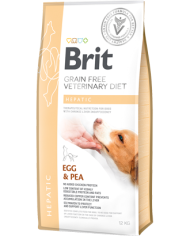 Brit Veterinary Diet Dog Hepatic Grain-Free Egg & Pea 12Kgs