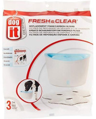 Bebedouro Filtros de reposição espuma e carvão Mini 3 unid