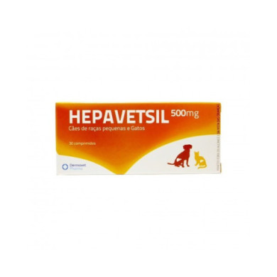Hepavetsil Cães pequenos e gatos 30 comp