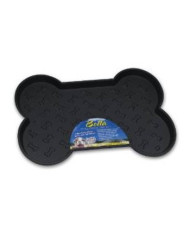 Tabuleiro de Plástico Bella Cão Preto - Bone L (53x44 CM)