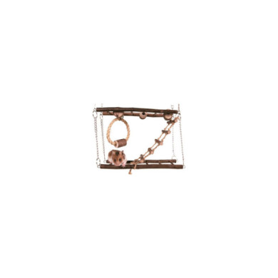 Ponte Suspensa Madeira p/ Ratos e Hamsters (27x17x7 CM)