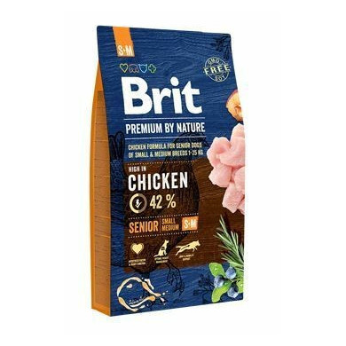 Brit Blue Premium Nature Cão Sênior Pequeno e Médio 8kg