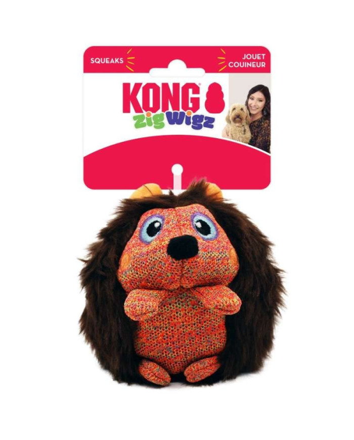 Ouriço de Peluche para Cães Kong Zigwigz