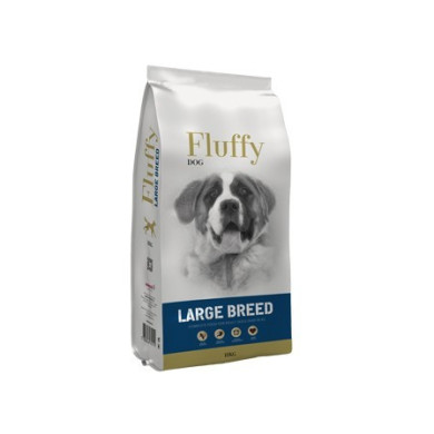 Fluffy Adult Raças Grandes Sabor Aves 18Kg