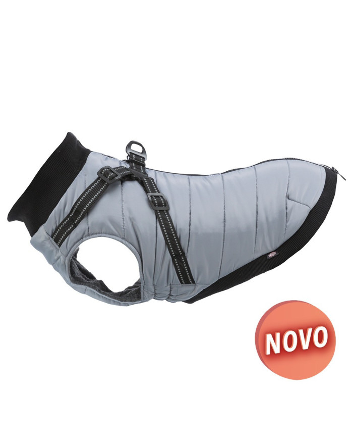 Capa Pontis c/ Peitoral P/ Cão 45 cms cinza