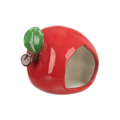 Casa Em Ceramica Maça Para ratos e Hamsters