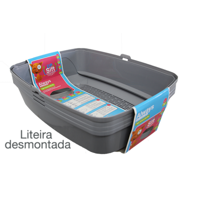 Wc Caixa de areia Tabuleiro para Gato Always Up&Sift
