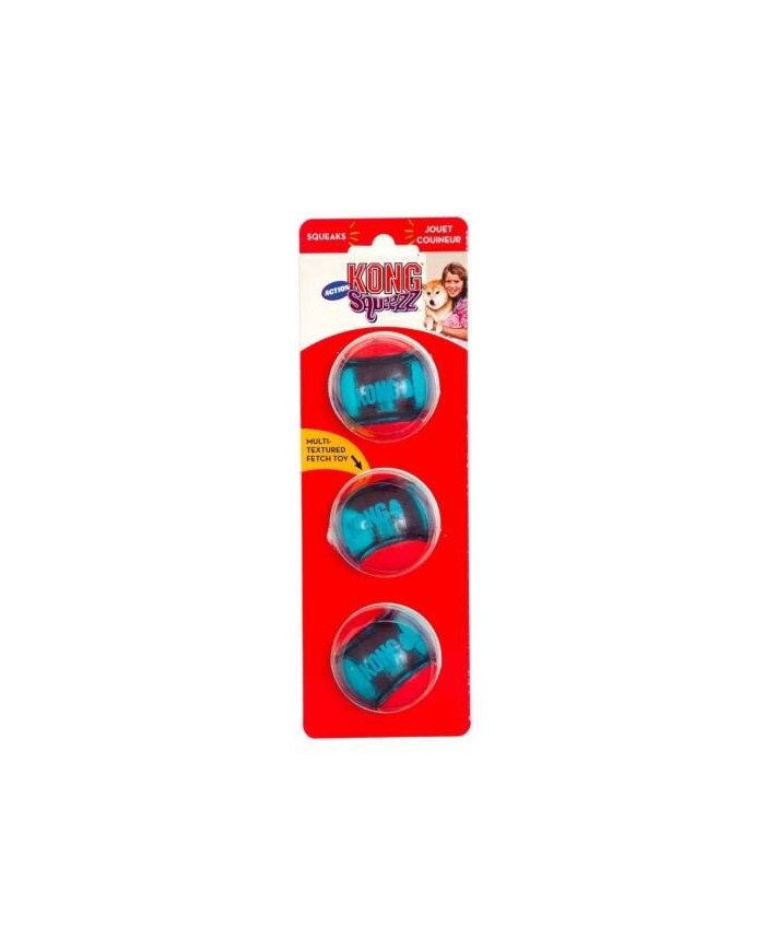 KONG Squeezz Action Red Small 3pk x 1