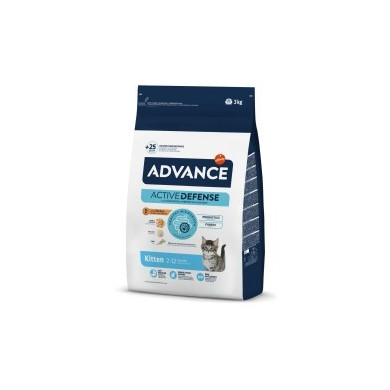 Ração Seca Advance Kitten Active Defense Chicken & Rice 3Kg