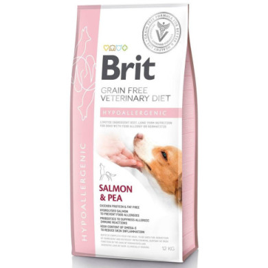 Brit Veterinary Diet Dog Hepoallergenic Grain-Free Salmon & Pea 2Kgs
