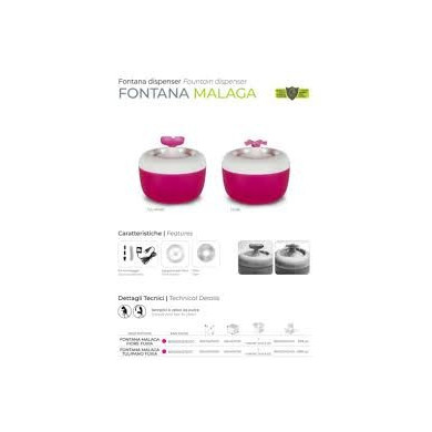 Fonte Para Gato Málaga Fuchia 1.7L